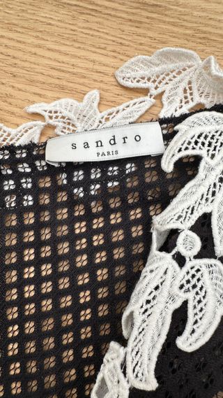 Vestido Sandro Paris Talla 1 Negro