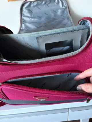 Neceser de viaje Vellsa rosa y gris