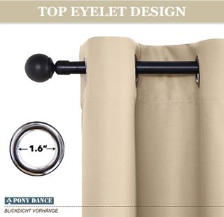 Cortinas Térmicas Beige Opacas