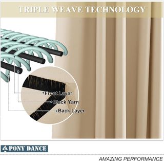 Cortinas Térmicas Beige Opacas