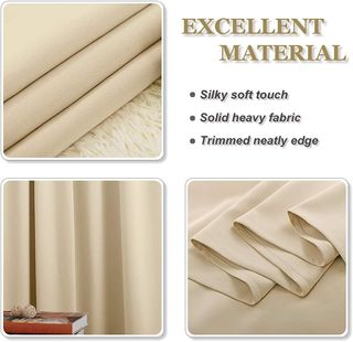Cortinas Térmicas Beige Opacas