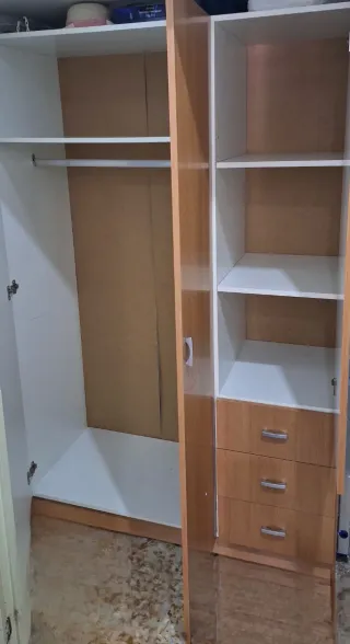 Armario Ropero 3 Puertas Madera