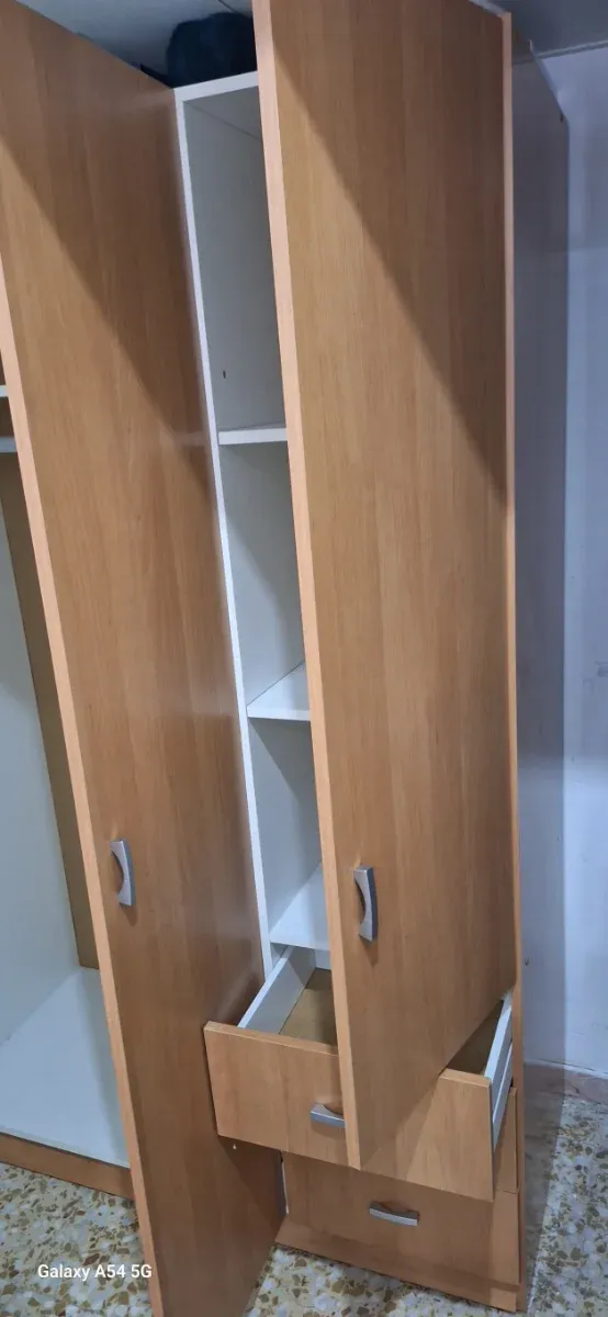 Armario Ropero 3 Puertas Madera