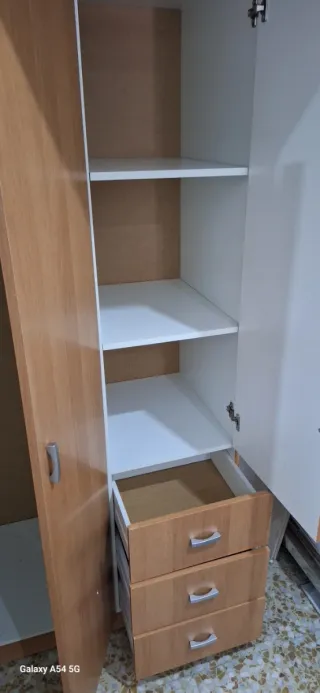 Armario Ropero 3 Puertas Madera