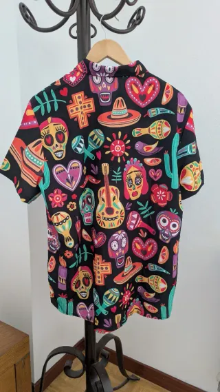 Camisa Estampada Mexicana Talla L