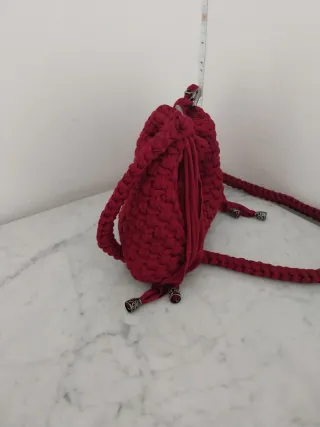 Borsa uncinetto  mdello Bottega bordeaux