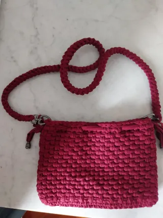 Borsa uncinetto  mdello Bottega bordeaux