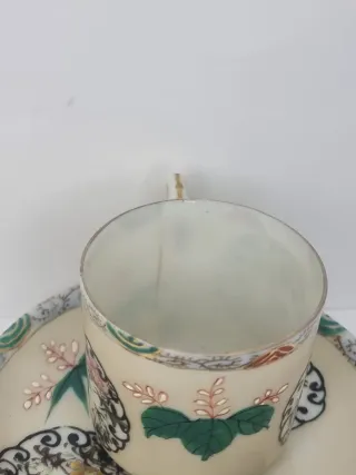 Set 4 Tazzine Vintage Dipinte a Mano