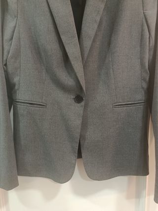 Blazer gris hym mujer