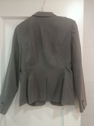 Blazer gris hym mujer