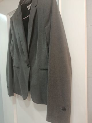 Blazer gris hym mujer