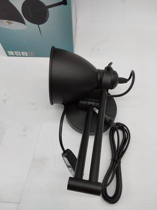 Lampada da parete Eglo San Peri, stile vintage e industriale, illuminazione interna in metallo nero