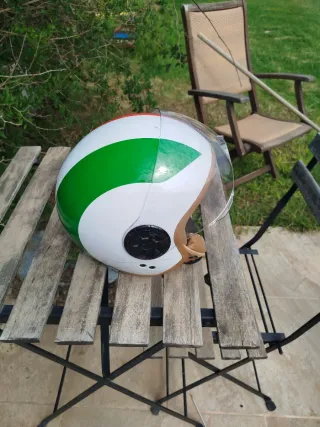 Casco Moto Tricolor talla M/S