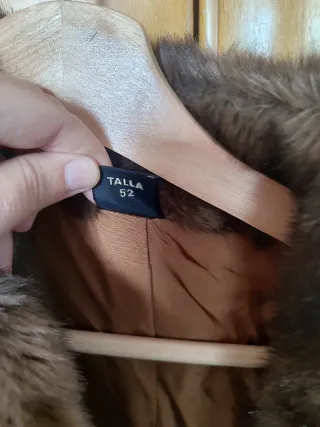 Visón vintage imitación piel - talla 52