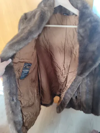 Visón vintage imitación piel - talla 52