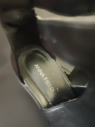 Botines sandalia negros