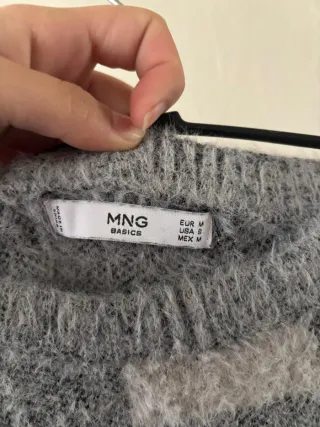 Jersey cuadros Mango Talla M