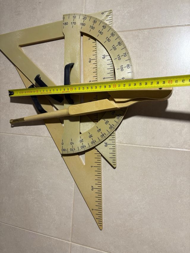 Set Instrumentos Dibujo Geométrico Pizarra