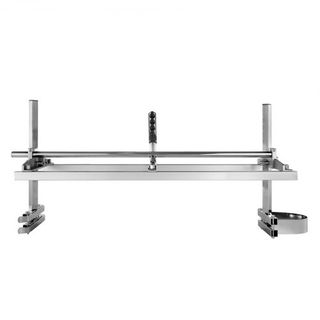 Sierra de cinta portátil 35.6cm-91.4cm Barra guía de acero galvanizado, planking de motosierra, grosor de 0.5cm-30cm, sierra de corte transversal de madera para constructores y carpinteros, plata