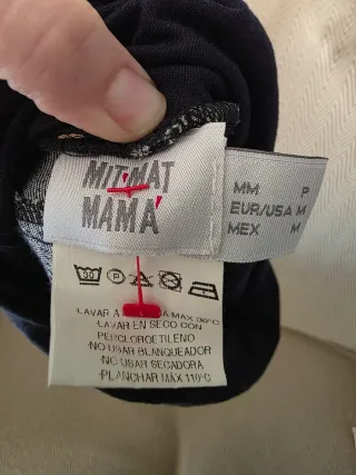 Falda tejana premamá azul