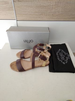 Sandali Liu Jo marrone e oro