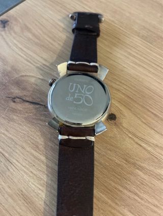 Reloj Uno de 50 Marrón y Plateado