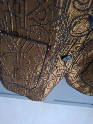 Giacca Trendy Oro e Nero Taglia Unica