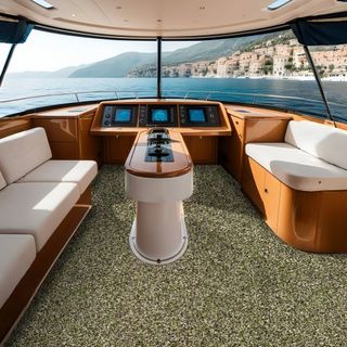 Suelo para Barcos, Cubierta de Espuma EVA 94.5" x 23.6", Suelo Autoadhesivo Antideslizante, 31.1sq.ft 2 Rollos de Alfombra Marina para Barcos, Yate, Pontón, Cubierta de Kayak