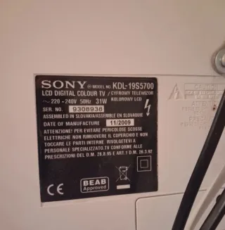 Televisor Sony Bravia Blanco