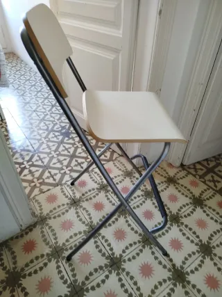 Silla Plegable Estilo California Blanca