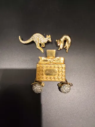 Lote bisutería vintage collar y pendientes