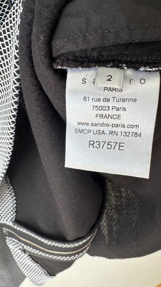 Vestido Sandro Paris Talla 2