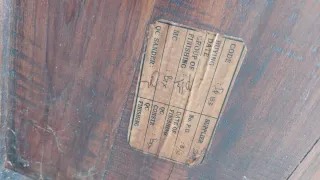 Carrito camarera con bandeja Banak madera teca