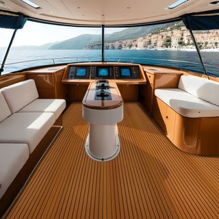 Suelo para Barcos, Cubierta de Espuma EVA 240 x 116.8 cm, Suelo Autoadhesivo Antideslizante, Alfombra Marina de 2.8 m² para Barcos, Yates, Pontones, Cubierta de Kayak