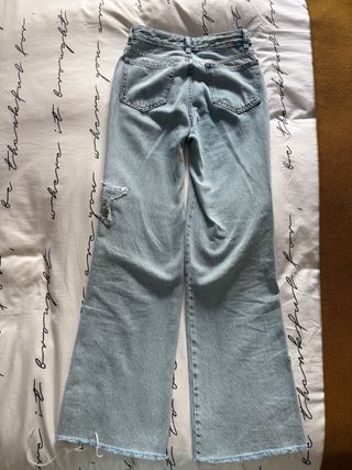 Pantalón vaquero recto mujer