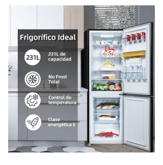 Nevera CHIQ Negra con dispensador