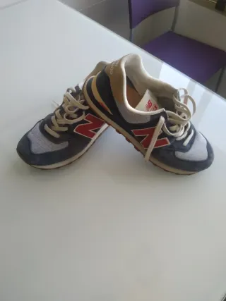 Zapatillas New Balance 574 Hombre Azul/Rojo