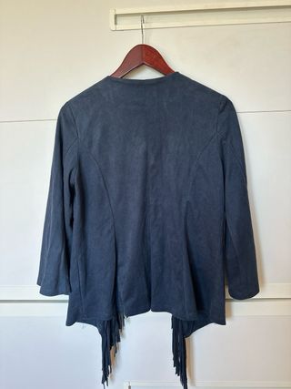 Chaqueta Paz Rodriguez flecos gris S