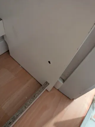 Zapatero 2 baldas madera y blanco