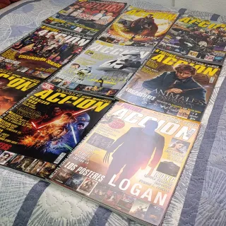 Lote 9 revistas Acción cine