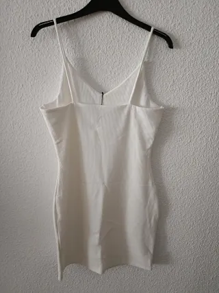 Vestido Mango Blanco Talla L