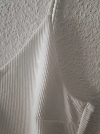 Vestido Mango Blanco Talla L