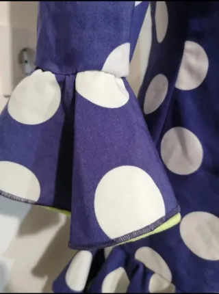 Vestido Flamenca Lunares corto. Muy fresquito.
