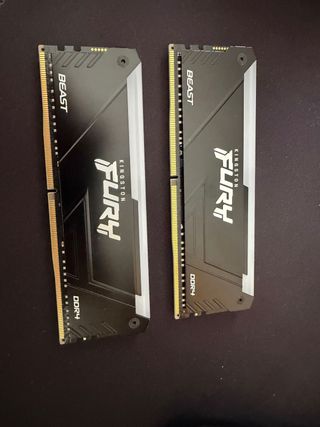 Memoria RAM 2x8G 16GB kingston Fury CL16 RGB