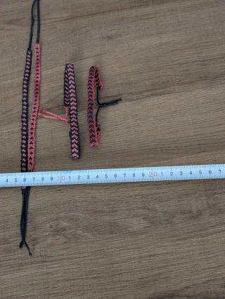 Pulseras de macramé para parejas.