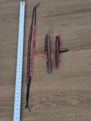 Pulseras de macramé para parejas.