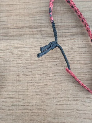 Pulseras de macramé para parejas.