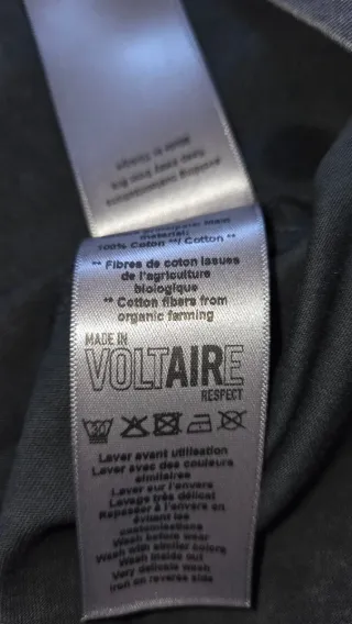 Camiseta Zadig & Voltaire gris negra Talla XS