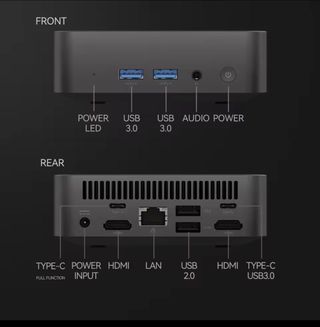 Mini PC Intel i9 8950HK Bluetooth Wifi6