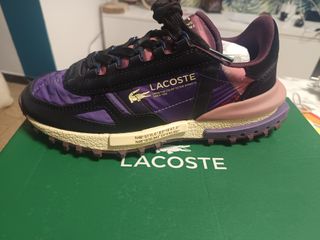 Deportivas Lacoste Negras y Moradas